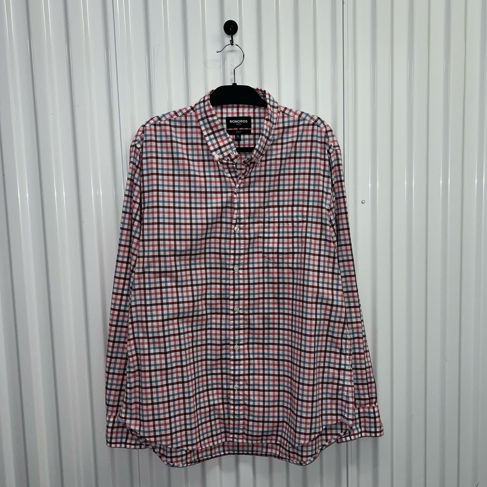 Bonobos Size XXL Slim Fit Stretch Professional Work Golf Career Button Up Shirt